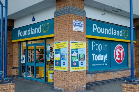 Poundland shop front